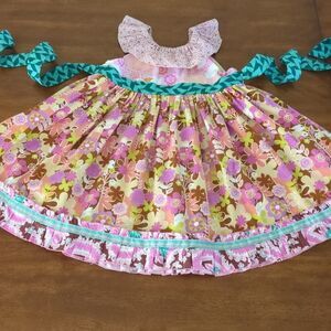 Matilda Jane platinum Taffy puffer dress size 4 EUC